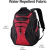 image:imageKROSER Travel Laptop Backpack 184 Inch XXXL Gaming Backpack with Hard Shell Saferoom RFID Pockets WaterRepellent Business College Daypack Stylish Laptop Bag for MenWomenBlack Army GreenBlackRed173