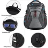 image:imageKROSER Travel Laptop Backpack 184 Inch XXXL Gaming Backpack with Hard Shell Saferoom RFID Pockets WaterRepellent Business College Daypack Stylish Laptop Bag for MenWomenBlack Army GreenBlackGrey173