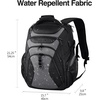 image:imageKROSER Travel Laptop Backpack 184 Inch XXXL Gaming Backpack with Hard Shell Saferoom RFID Pockets WaterRepellent Business College Daypack Stylish Laptop Bag for MenWomenBlack Army GreenBlackGrey184