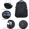 image:imageKROSER Travel Laptop Backpack 184 Inch XXXL Gaming Backpack with Hard Shell Saferoom RFID Pockets WaterRepellent Business College Daypack Stylish Laptop Bag for MenWomenBlack Army GreenBlack184