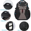 image:imageKROSER Travel Laptop Backpack 184 Inch XXXL Gaming Backpack with Hard Shell Saferoom RFID Pockets WaterRepellent Business College Daypack Stylish Laptop Bag for MenWomenBlack Army GreenBlackLight Browm173