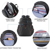 image:imageKROSER Travel Laptop Backpack 184 Inch XXXL Gaming Backpack with Hard Shell Saferoom RFID Pockets WaterRepellent Business College Daypack Stylish Laptop Bag for MenWomenBlack Army GreenBlack173