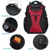 image:imageKROSER Travel Laptop Backpack 184 Inch XXXL Gaming Backpack with Hard Shell Saferoom RFID Pockets WaterRepellent Business College Daypack Stylish Laptop Bag for MenWomenBlack Army GreenBlackRed173