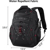 image:imageKROSER Travel Laptop Backpack 184 Inch XXXL Gaming Backpack with Hard Shell Saferoom RFID Pockets WaterRepellent Business College Daypack Stylish Laptop Bag for MenWomenBlack Army GreenBlack173