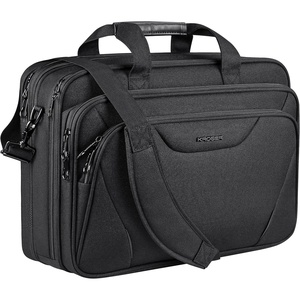 image:imageKROSER Laptop Bag Premium Laptop Briefcase Fits Up to 173 Inch Laptop Expandable WaterRepellent Shoulder Messenger Bag Computer Bag for TravelBusinessMenWomenBlackRedBlack