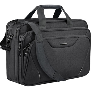 image:imageKROSER Laptop Bag Premium Laptop Briefcase Fits Up to 173 Inch Laptop Expandable WaterRepellent Shoulder Messenger Bag Computer Bag for TravelBusinessMenWomenBlackRedBlackGrey