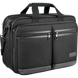 image:imageKROSER Laptop Bag Stylish Laptop Briefcase Fits Up to 173 Inch Expandable WaterRepellent Shoulder Messenger Bag Computer Bag with RFID Pockets for BusinessTravelCollegeMenWomenBlack