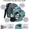 image:imageKROSER Travel Backpack for men Laptop Carry On Backpack Flight Approved  173 inch Laptop  Computer Bag Casual Daypack for Weekender Business Hiking Can accommodate basketballDesertGreen173