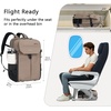 image:imageKROSER Travel Backpack for men Laptop Carry On Backpack Flight Approved  173 inch Laptop  Computer Bag Casual Daypack for Weekender Business Hiking Can accommodate basketballDesertDesert173