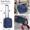 image:imageKROSER Carry On Underseat 16inch Underseater Suitcase for Men GreyHaze Blue