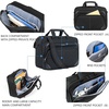 image:imageKROSER 173 Inch Laptop Briefcase Computer BagMessenger Shoulder BagBlackGrey