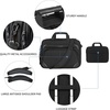 image:imageKROSER 173 Inch Laptop Briefcase Computer BagMessenger Shoulder BagBlackGrey