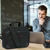 image:imageKROSER 173 Inch Laptop Briefcase Computer BagMessenger Shoulder BagBlackRed