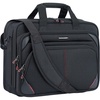 image:imageKROSER 173 Inch Laptop Briefcase Computer BagMessenger Shoulder BagBlackRed