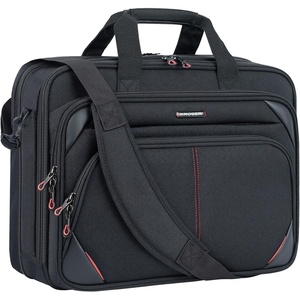 image:imageKROSER 173 Inch Laptop Briefcase Computer BagMessenger Shoulder BagBlackRed